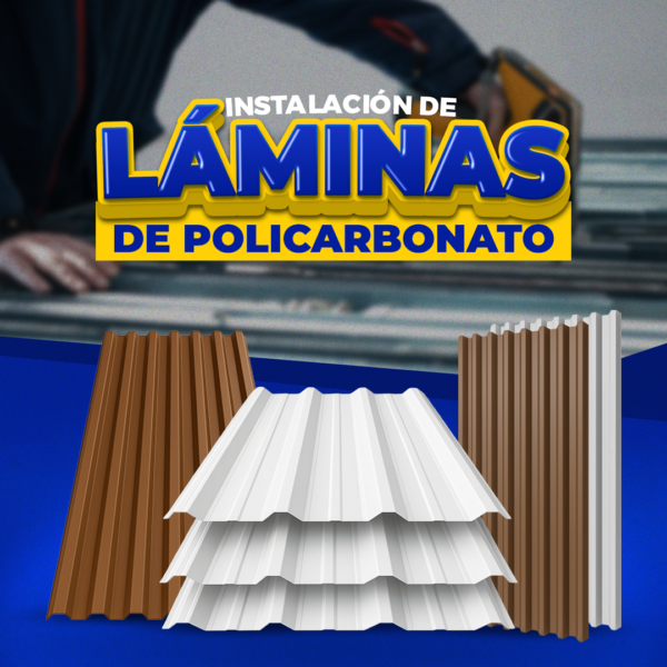 Instalación de láminas de policarbonato
